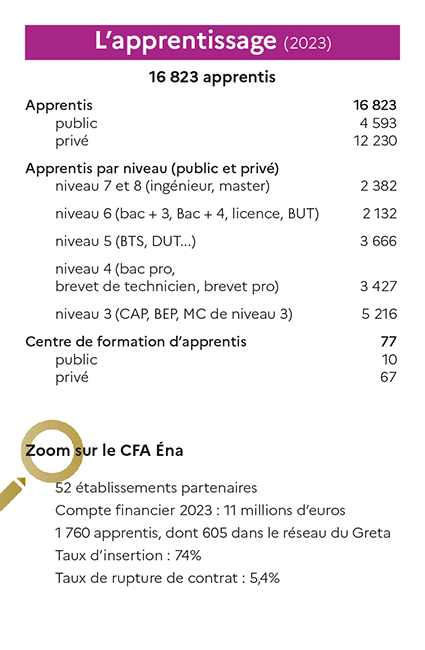 Chiffres apprentisage et CFA Éna