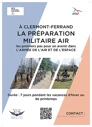 À CLERMONT-FERRAND LA PRÉPARATION MILITAIRE AIR les premiers pas pour un avenir dans L’ARMÉE DE L’AIR ET DE L’ESPACE